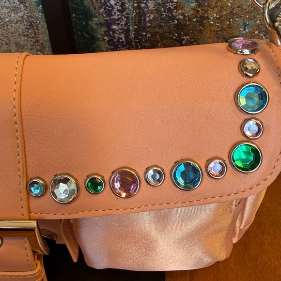 Sondra Roberts NY Pink Rhinestone Clutch- NWOT - Picture 16 of 16